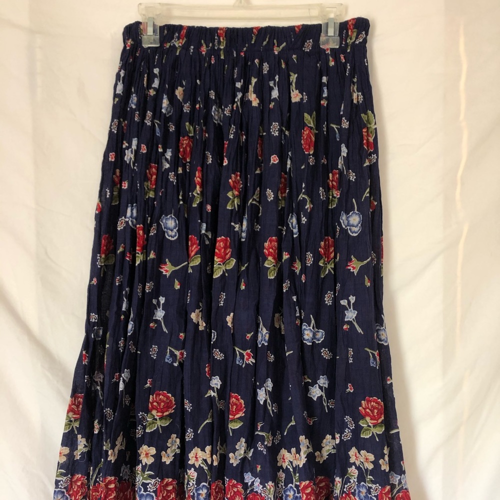 floral maxi skirt